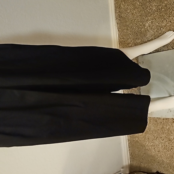 VTG SILVERCORD 1970s Black High Waist Wide Barrel Leg Midi Cullottes - Picture 5 of 12